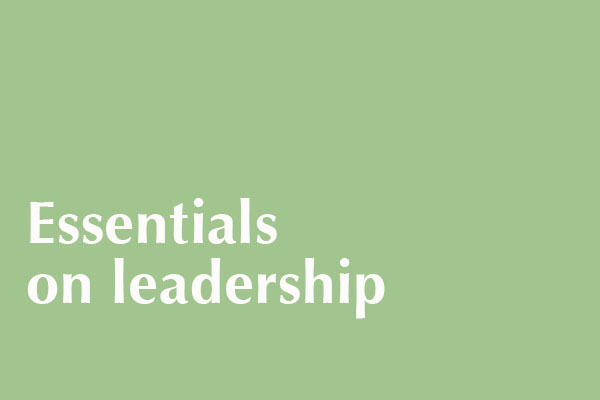 Essentials on leadership